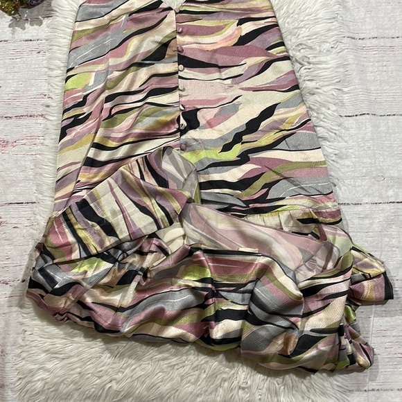 NWT TED BAKER Warrenn Printed Button Through Cami Midi Dress Dusky Pink - Picture 7 of 12